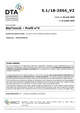 Profil de toiture à joint debout en acier laqué 