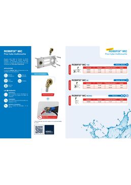 Kit de fixation de robinetterie sur cloison BA13 avec tubes multicouches | ROBIFIX MC 