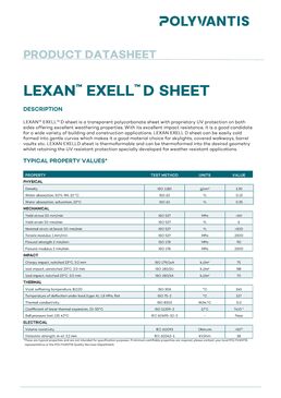 Gamme de plaques polycarbonate pour remplissage, agencement et mobilier | LEXAN™ EXELL™-D  Sheet