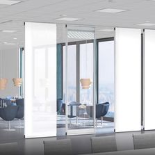 Cloison mobile acoustique à système semi-automatique | VARIFLEX Comfortronic 