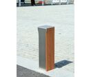 Bornes carrées fixes ou amovibles en bois et inox | Novéo