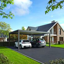 Abri extérieur polyvalent sur mesure robuste à structure aluminium | Carport Odyssée