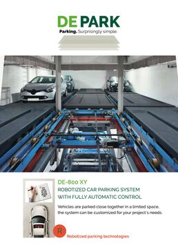 Stationnement entièrement automatique sur plusieurs niveaux selon le principe du puzzle | DE-800