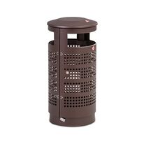 Poubelle urbaine cylindrique et intemporel pour gestion de déchets | AUSTRALIA PERFORÉE Vigipirate Design