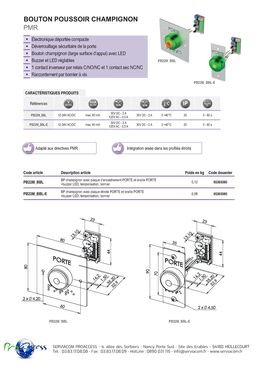 Bouton Poussoir PMR Inox | PB22M-BBL 