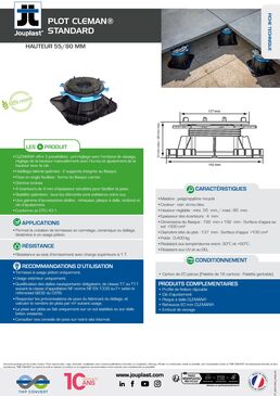Plots standards CLEMAN® pour dalles