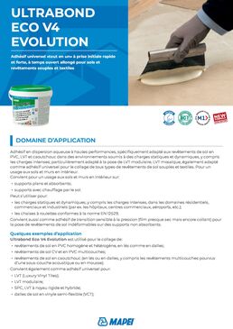 Adhésif universel pour sols souples | ULTRABOND ECO V4 EVOLUTION haute performance
