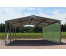 Abri bi-pente en kit 6x15x3,35m bardage 1 long pan bas