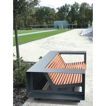 Canapé d'extérieur en bois et acier thermolaqué |&nbsp;[&hellip;]