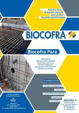Coffrage perdu extractible pour joints parasismiques | Biocofra Para