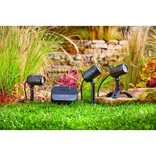 Eclairage de jardin connecté sur mesure en kit de deux ou trois spots | LunAqua Connect