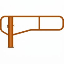 Barrière pivotante | Barrière courte à broche en acier