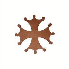 Croix Occitane Croix en terre cuite | TERRES CUITES D'OCCITANIE