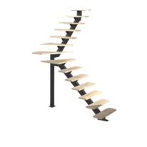 Escalier Elliot quart tournant intermédiaire sans rampe | LAPEYRE SERVICES