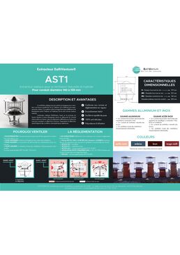 Extracteur statique pour la ventilation naturelle - conduit diamètre 140 à 159 mm | AST1