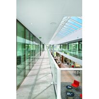 Dalle de plafond en plâtre acoustique perforée et démontable | Visona Unity 3