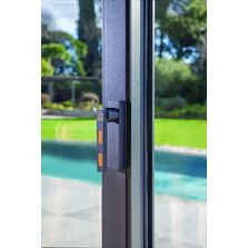 Poignée en aluminium à décor cuir ou bois pour menuiserie extérieure | Mandurah