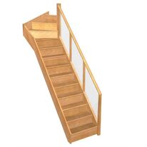 Escalier Faubourg quart tournant haut rampe Emerence | LAPEYRE SERVICES