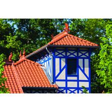 Tuile petit moule onde douce à glissement pour rénovation patrimoniale | Vieille panne 451 