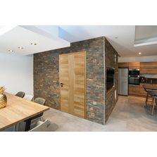 Porte d'intérieur avec parement chêne massif  | ARBRE DESIGN