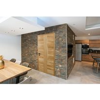 Porte d'intérieur avec parement chêne massif  | ARBRE DESIGN