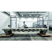 Structure porteuse type passerelle en modules de béton imprimés 3D assemblés en postcontrainte | Diamanti