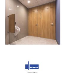 Gamme de cloisons sanitaires et casiers KEMMLIT