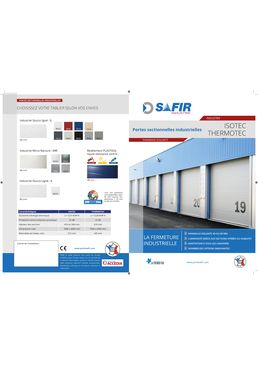Portes sectionnelles à tablier aluminium ou acier | Isotec  Thermotec  Cristal