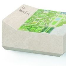 Borne signalétique en pierre naturelle ? DETENTE - réf. DE_BOS