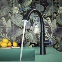 Mitigeur à levier et douchette encastrée pour cuisines | KWC ZOE