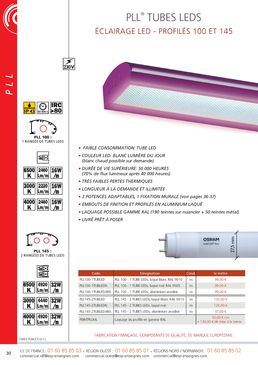 Rampe d'éclairage PLL Tubes LEDS