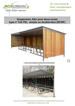 Abri-vélos fermé sécurisé | ABR5-TEL-K 