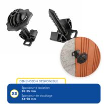 Appui intermédiaire réglable pour cloisons minces | AJUST RENO XS