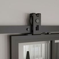 Ferrure de porte coulissante bois en acier trempé | Quadrat 1 - AC030112