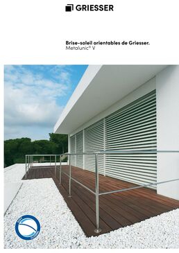 Brise-soleil orientable tout métal polyvalent | Metalunic