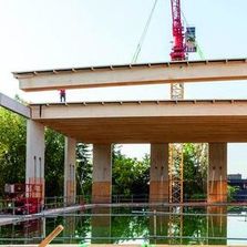 Eléments de toiture en lamibois très grande portée | Caisson Kerto LVL