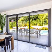 Baie coulissante aluminium 70 mm à performances énergétiques optimisées | CUZCO - Série 712