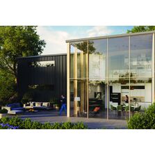 Mur rideau à profilés minces en aluminium certifié Passivhaus jusqu'à 2 étages | SlimWall 35