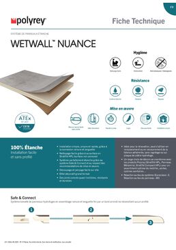 Habillage décoratif mural étanche pour salles de bains et pièces humides | NUANCE