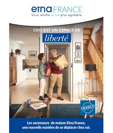 Catalogue de nos solutions d'ascenseurs ETNA France - toutes gammes confondues 