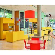 Revêtement Solid Surface | HIMACS matériau hygiénique thermoformable pour établissements éducatifs