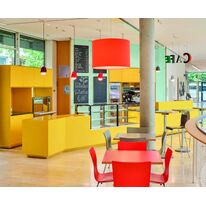 Revêtement Solid Surface | HIMACS matériau hygiénique thermoformable pour établissements éducatifs