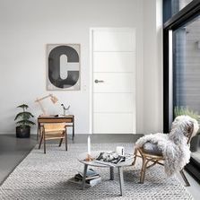 Portes Laquées à recouvrement | Plane et Postformée 