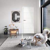 Portes Laquées à recouvrement | Plane et Postformée 