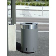 Corbeille et cendrier en acier et inox | Alliage