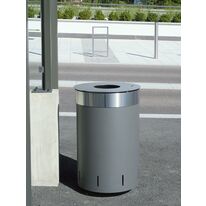 Corbeille et cendrier en acier et inox | Alliage