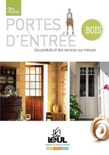 Catalogue portes d'entrée en BOIS, ALU et PVC 