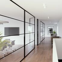 divina | paroi vitre?e avec porte battante