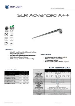 Luminaire LED avec une excellente gestion thermique | SLIM LINE SLR 