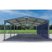 Abri bi-pente en kit 8x15x3,35m bardage 1 long pan bas